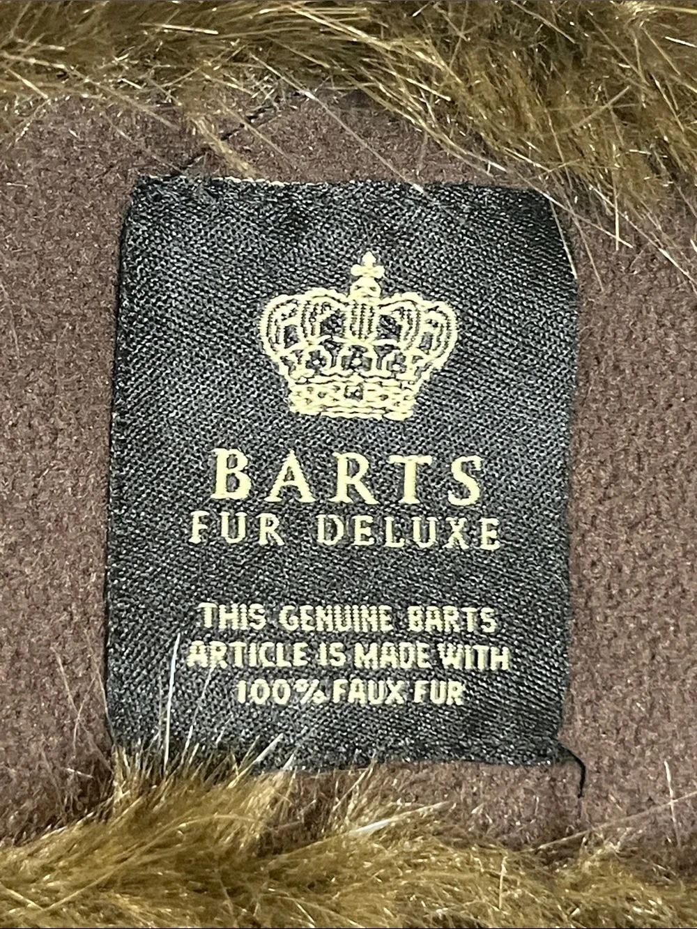 Barts plush faux